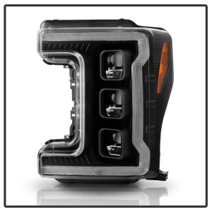 Ford F-250 Headlights - SPYDER - Full LED with Sequential Turn Signal - Chrome - `17-`18