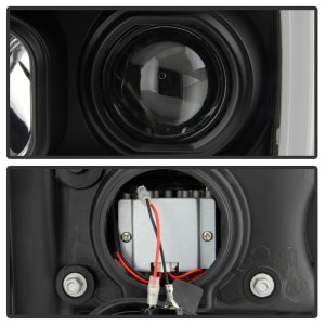 GMC Sierra 2500 Headlights - SPYDER - Platinum Series LED Low Beam - Black - `07-`13