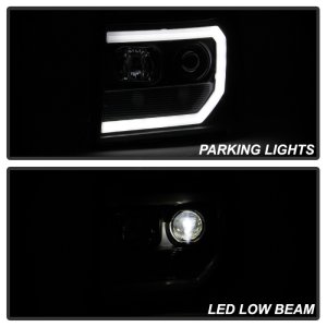 GMC Sierra 3500 Headlights - SPYDER - Platinum Series LED Low Beam - Black - `07-`13