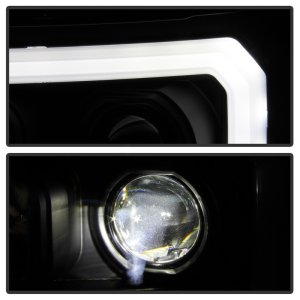 GMC Sierra Denali Headlights - SPYDER - Platinum Series LED Low Beam - Black - `08-`13