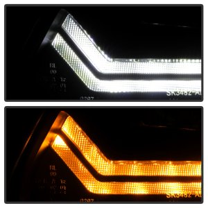 Audi A6 Projector Headlights - SPYDER - Sequential LED Turn Signal Lights, HID Model - `09-`11