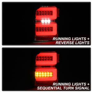 Toyota 4Runner LED Tail Lights - SPYDER - Sequential Turn Signal - Chrome - `10-`14 Toyota 4Runner LED Tail Lights - SPYDER - Sequential Turn Signal - Chrome - `10-`14