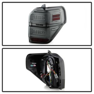 Toyota 4Runner LED Tail Lights - SPYDER - Sequential Turn Signal - Smoke - `10-`14