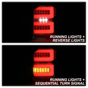 Toyota 4Runner LED Tail Lights - SPYDER - Sequential Turn Signal - Smoke - `10-`14