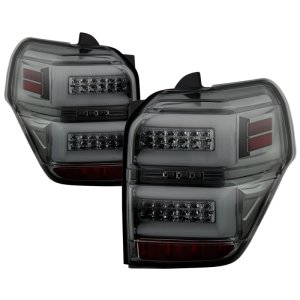 Toyota 4Runner LED Tail Lights - SPYDER - Sequential Turn Signal - Smoke - `10-`14