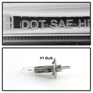 Ford F450 Headlights - SPYDER - Projector, Platinum Series, Version 2, High-Power LED, White Light Bar - Chrome - `11-`16