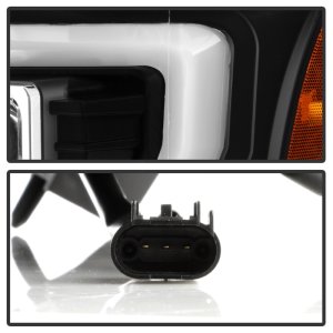 Ford F450 Headlights - SPYDER - Platinum Series V2 High-Power LED Module - Black - `11-`16