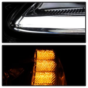 Chevrolet Corvette C6 Headlight Set - SPYDER - Sequential LED Turn Signal - Chrome - `05-`13