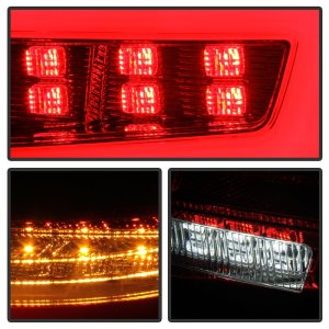 Subaru Impreza Tail Lights - SPYDER - LED - Red Clear - `08-`11