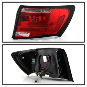 Subaru Impreza Tail Lights - SPYDER - LED - Red Clear - `08-`11