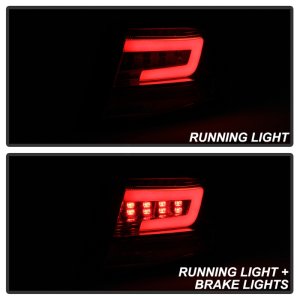 Subaru Impreza Tail Lights - SPYDER - LED - Red Clear - `08-`11