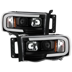 Dodge Ram 1500 Headlights - SPYDER - Spyder Platinum Series High-Power LED Module - Black - `02-`05