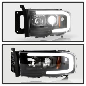 Dodge Ram 1500 Headlights - SPYDER - Spyder Platinum Series High-Power LED Module - Black - `02-`05