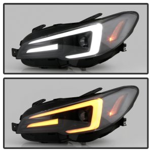 Subaru Impreza Headlights - SPYDER - Spyder Signature Series, Halogen Model, Projector Headlights - Black - `15-`20