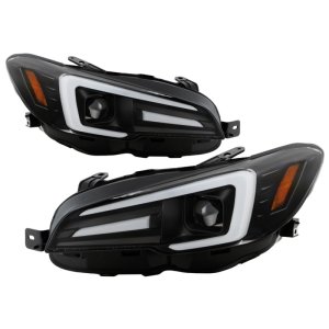 Subaru Impreza Headlights - SPYDER - Spyder Signature Series, Halogen Model, Projector Headlights - Black - `15-`20