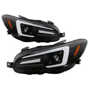 Subaru Impreza Headlights - SPYDER - Apex Series Projector + High-Power LED Module - Black - `15-`20