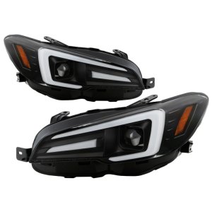 Subaru Impreza Headlights - SPYDER - Apex Series Projector + High-Power LED Module - Black - `15-`20