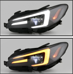 Subaru Impreza Headlights - SPYDER - Apex Series Projector + High-Power LED Module - Black - `15-`20