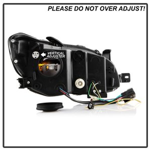Subaru Impreza Headlights - SPYDER - APEX Series Projector LED Model High-Power LED Module - Black - `15-`20