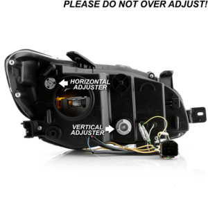 Subaru Impreza Headlights - SPYDER - APEX Series Projector LED Model High-Power LED Module - Black - `15-`20
