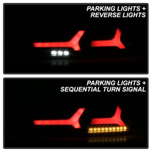 Mitsubishi Evolution Tail Lights - SPYDER - LED Version 2 - Black - `08-`14 Mitsubishi Evolution Tail Lights - SPYDER - LED Version 2 - Black - `08-`14