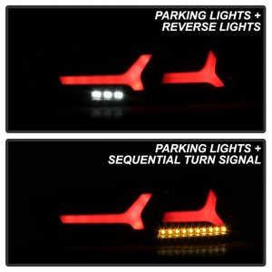 Mitsubishi Evolution Tail Lights - SPYDER - LED Version 2 - Black - `08-`14 Mitsubishi Evolution Tail Lights - SPYDER - LED Version 2 - Black - `08-`14