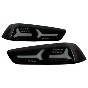 Mitsubishi Evolution LED Tail Lights - Rear - SPYDER - Version 2 - Black Smoke - `08-`14