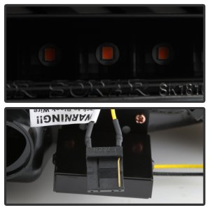 Mitsubishi Evolution LED Tail Lights - Rear - SPYDER - Version 2 - Black Smoke - `08-`14