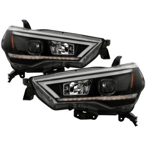Toyota 4Runner Headlights - SPYDER - Projector w/Seq. LED Turn Signal - Black - `14-`20 Toyota 4Runner Headlights - SPYDER - Projector w/Seq. LED Turn Signal - Black - `14-`20