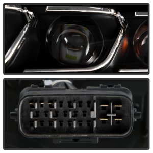 Lexus IS 250 Headlights - SPYDER - High-Power LED, Halogen Model, APEX Series - Black - `06-`10