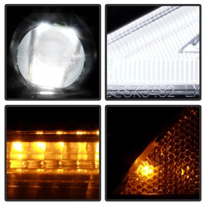 Lexus IS 250 Headlights - SPYDER - High-Power LED, Halogen Model, APEX Series - Black - `06-`10