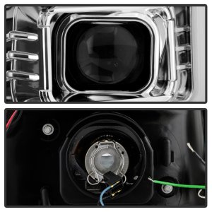 GMC Yukon Denali Headlights - SPYDER - Version 2 Projector Headlights - Chrome - `07-`14