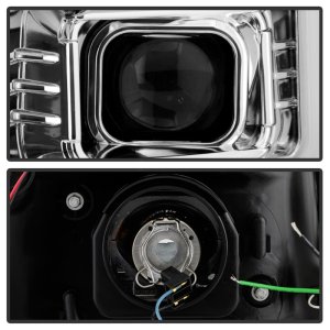 GMC Yukon XL Headlights - SPYDER - Version 2 Projector Headlights - Chrome - `07-`14