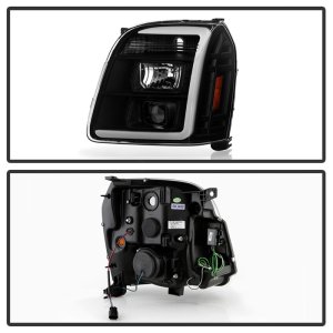 GMC Yukon Denali Headlights - SPYDER - Version 2 Projector Headlights - Black - `07-`14