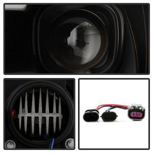 Dodge Ram 3500 Headlights - SPYDER - Spyder Platinum Series with High-Power LED Module (Low Beam) - Black - `09-`18