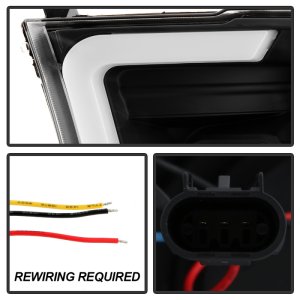 Dodge Ram 3500 Headlights - SPYDER - Spyder Platinum Series with High-Power LED Module (Low Beam) - Black - `09-`18