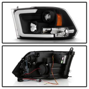 Dodge Ram 3500 Headlights - SPYDER - Spyder Platinum Series with High-Power LED Module (Low Beam) - Black - `09-`18