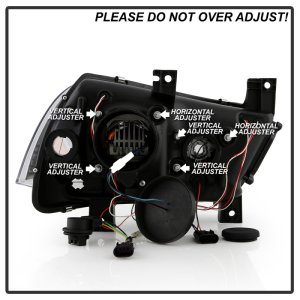 Dodge Charger Headlights - SPYDER - Platinum Series High-Power LED Module - Black - `11-`14