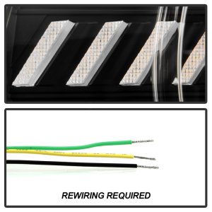 Chevrolet Camaro Headlights - SPYDER - Sequential LED Switchback Turn Signal Lights - Black - `10-`13