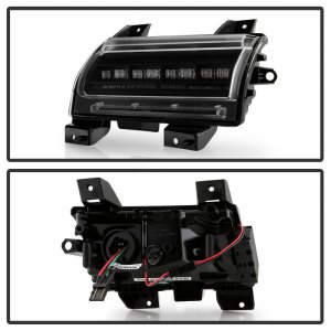 Jeep Wrangler LED Tail Lights - SPYDER - Sequential LED Turn Signal Lights - Black - `18-`20
