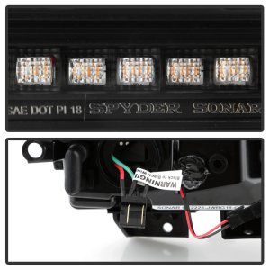 Jeep Wrangler LED Tail Lights - SPYDER - Sequential LED Turn Signal Lights - Black - `18-`20