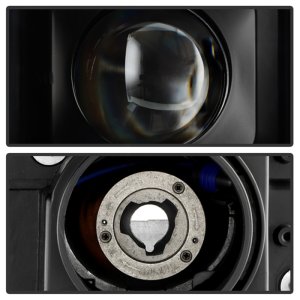 GMC Yukon Projector Headlights - SPYDER - Halogen Model + Sequential Switchback Turn Signal + Greeting Light Animation - Black - `15-`20