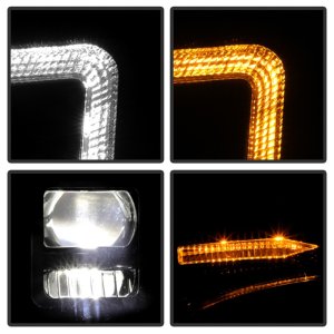 GMC Yukon Headlights - SPYDER - High-Power LED Module - Black - `15-`20