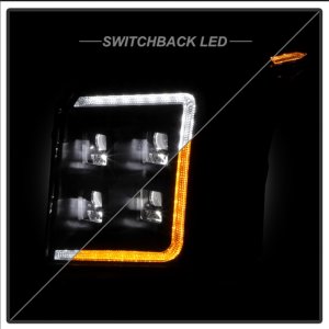 GMC Yukon Headlights - SPYDER - High-Power LED Module - Black - `15-`20