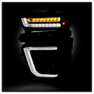Chevrolet Silverado 2500 Headlights - SPYDER - LED Light Bar Projector, Sequential LED Turn Signal - Black - `20-`23