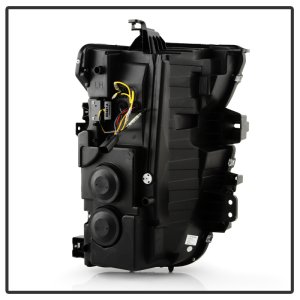 Chevrolet Silverado 2500 Headlights - SPYDER - LED Light Bar Projector, Sequential LED Turn Signal - Black - `20-`23