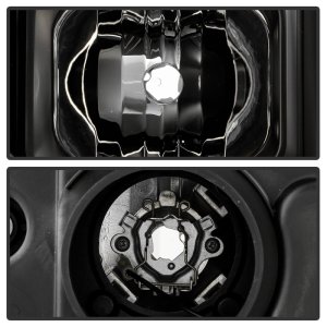 Chevrolet Silverado 2500 Headlights - SPYDER - LED Light Bar Projector, Sequential LED Turn Signal - Black - `20-`23