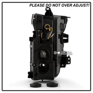 Chevrolet Silverado 3500 Headlights - SPYDER - LED Light Bar Projector, Sequential LED Turn Signal - Black - `20-`23