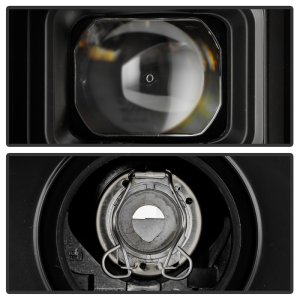 Chevrolet Silverado 3500 Headlights - SPYDER - LED Light Bar Projector, Sequential LED Turn Signal - Black - `20-`23