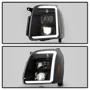 GMC Yukon Headlights - SPYDER - Spyder Platinum, Version 2 High-Power LED Module, Projector - Black - `07-`14
